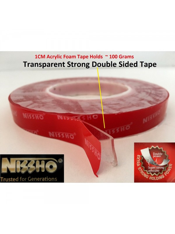 NISSHO 24MMx8M DOUBLE SIDED ACRYLIC FOAM TAPE